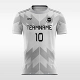 gray custom soccer jersey