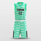 green basketball jersey set