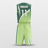 green custom basketball jersey