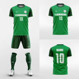 green custom soccer jerseys kit sublimated