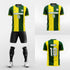 green custom soccer jerseys kit sublimated