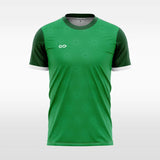 green customized men sublimated soccer jersey