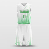 Green Leaves - Customized Basketball Jersey Set Sublimated BK160611S