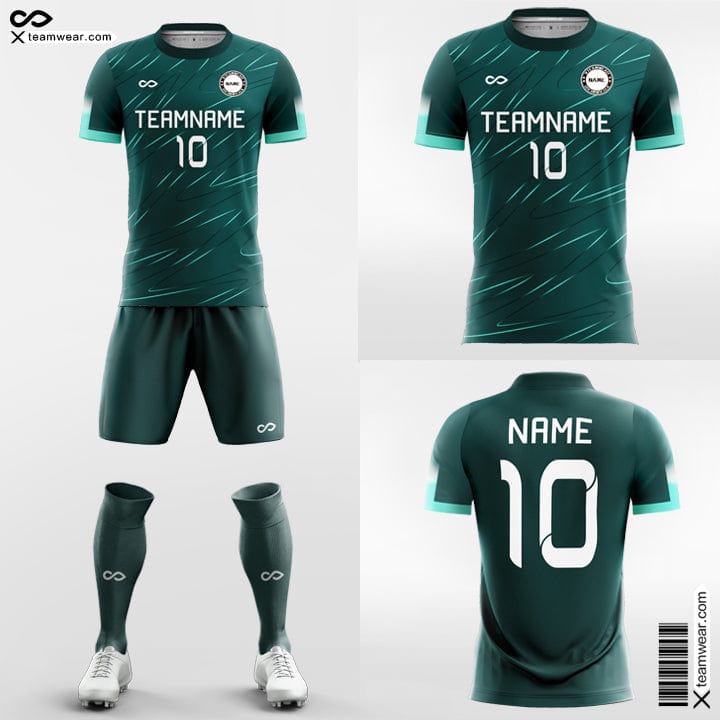 Green Graphic - Custom Soccer Jerseys Kit Sublimated Design