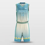 green square custom basketball jersey