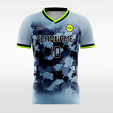 Blue Mottle Soccer Jersey