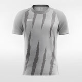 Custom Black and Gray Men's Soccer Jersey