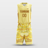 Jungle Camouflage - Customized Basketball Jersey Set Sublimated BK160613S