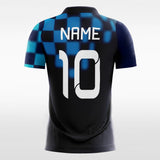 Kids Soccer Jersey Gradient Plaid