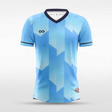 leaf graphic soccer jerseys blue