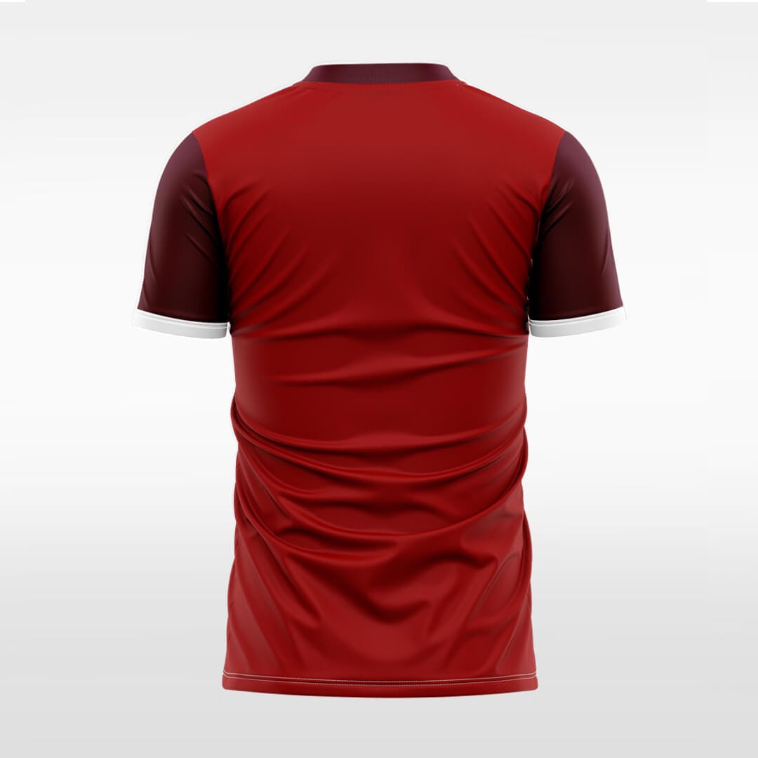 liqueur customized men red soccer jersey