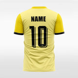 liqueur customized men yellow soccer jersey