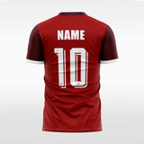 liqueur customized red sublimated soccer jersey