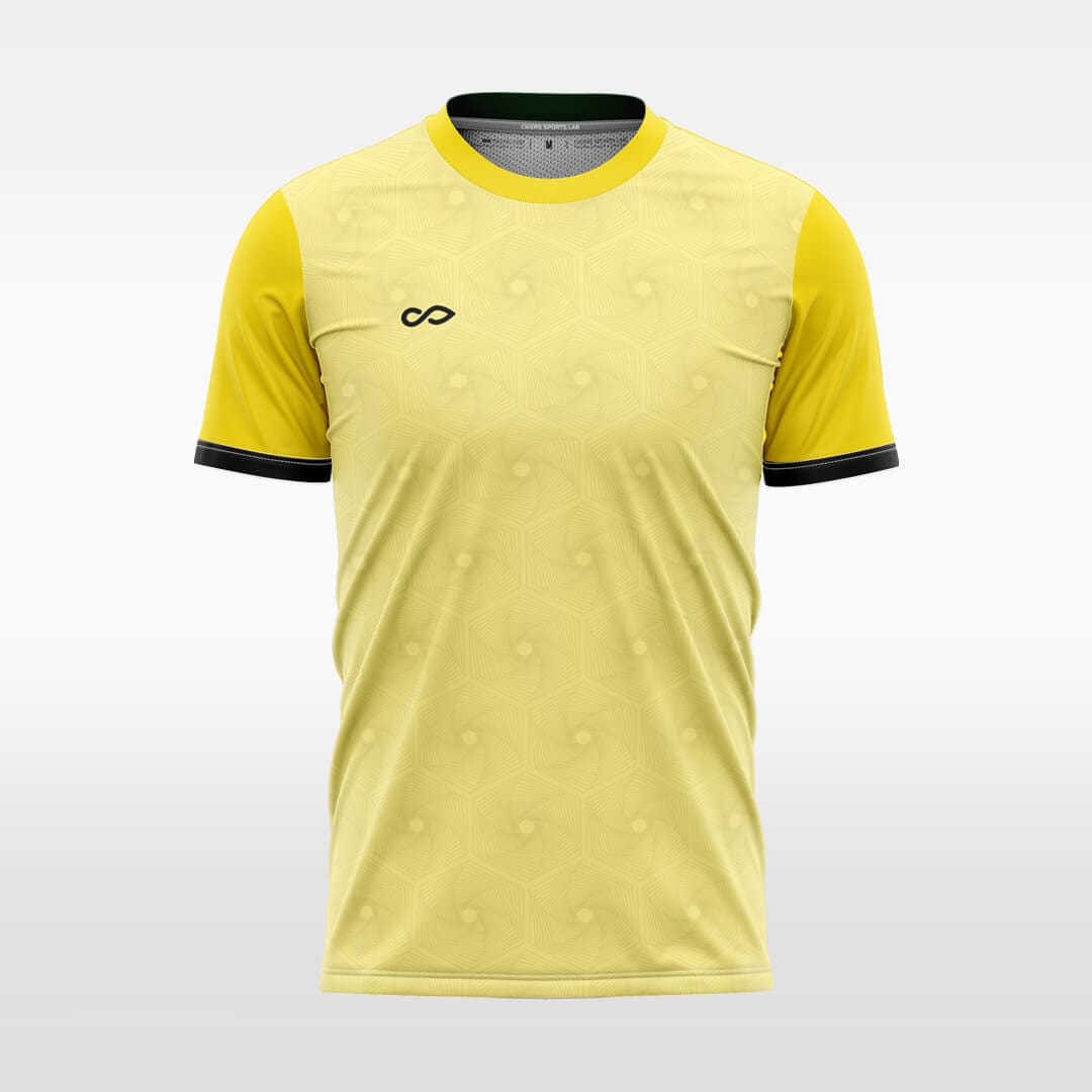 liqueur customized yellow sublimated soccer jersey