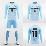 men sublimated long sleeve football kit