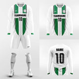 men sublimated long sleeve football kit