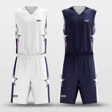 navy custom basketball jersey