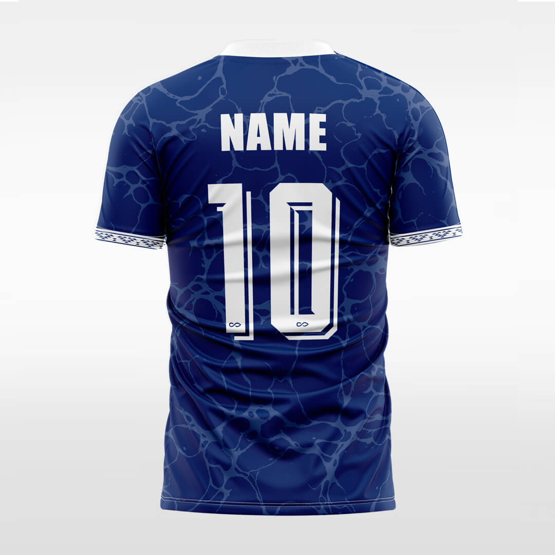 navy custom soccer jersey