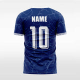 navy custom soccer jersey