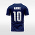 navy short sleeve soccer jersey