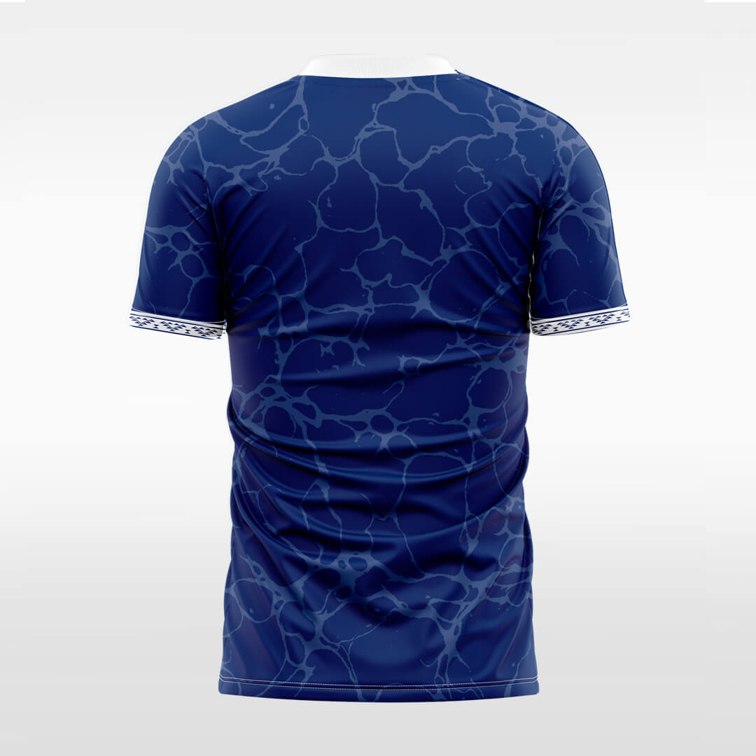 navy short soccer jersey