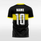 neat custom soccer jersey yellow sublimation