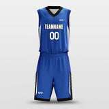 Ocean Blue - Customized Basketball Jersey Set Design BK160616S