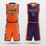 Parallel Symbol - Custom Reversible Basketball Jersey Set Sublimated BK260104S