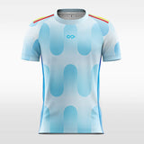 Vintage Pattern - Custom Womens Soccer Jerseys Design Light Blue