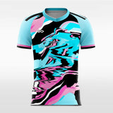 pink short sleeve soccer jersey