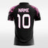     pink sublimation short sleeve jersey