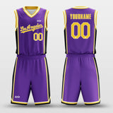 purple basketball jersey kit