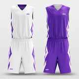  Analyzing image     purple custom basketball jersey kit