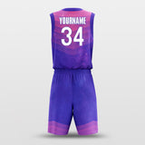 purple custom basketball jersey