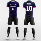 purple custom soccer jersey kits