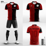 Red and Black Soccer Jerseys