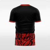 red custom soccer jersey for men-sublimation