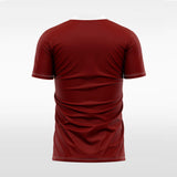 red custom soccer jersey for men sublimation