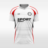 red custom soccer jersey sublimation