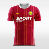 red custom soccer jersey sublimation