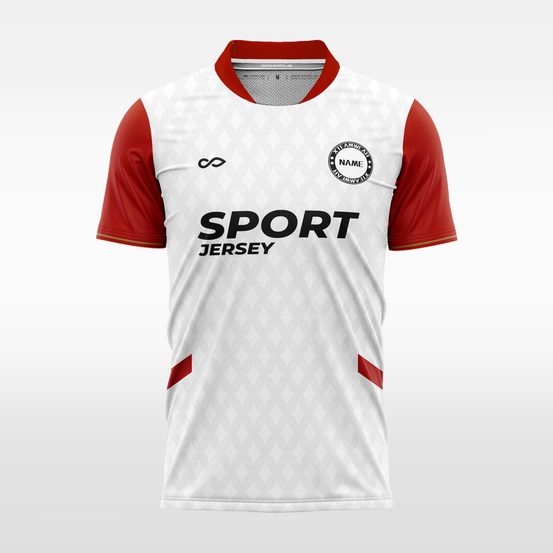 red custom soccer jersey sublimation