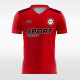 Cherry Red   - Customized Men's Sublimated Soccer Jersey