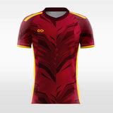 red short sleeve jersey soccer