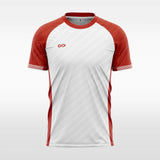 red short soccer jersey