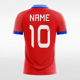 red women soccer jersey design