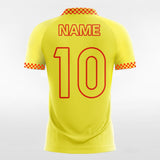 Retro Soccer Jersey Yellow