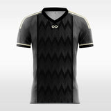 solid black short sleeve soccer jersey