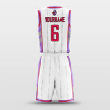 toronto white and pink basketball jersey kit