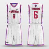 toronto white basketbal jersey kit