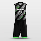 custom black basketball uniform